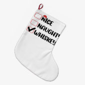 Stoute Nette Whisky Kerstman Kerstlijst Grote Kerstsok (Voorkant (Hangend))