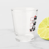Stoute Nette Whisky Kerstman Kerstlijst Shot Glas (Links)