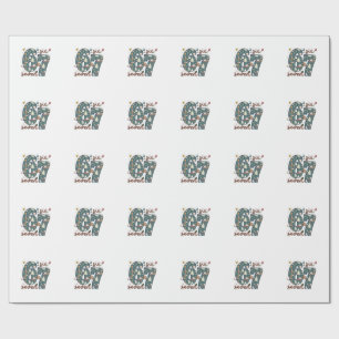 Stoute Nette Zes Zeven 67 Brainrot Kerstmis Cadeaupapier