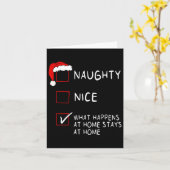 Stoute Nice Lijst Wat Gebeurt Thuis Mannen Vrouwen Kaart (Gele Bloem)