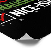 Stoute Nice Nice-ish Kerst Pyjama Santa Clau Poster (Hoek)