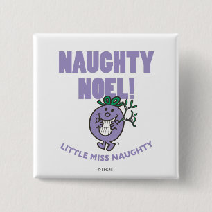 Stoute Noel! Vierkante Button 5,1 Cm
