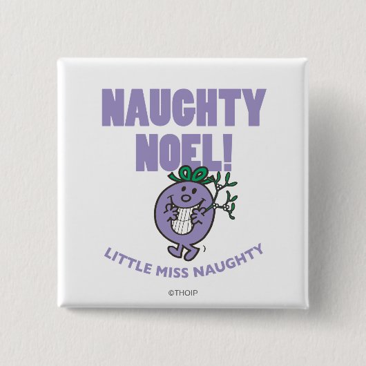 Stoute Noel! Vierkante Button 5,1 Cm (Voorkant)