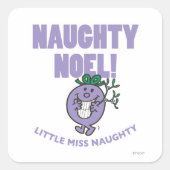 Stoute Noel! Vierkante Sticker (Voorkant)