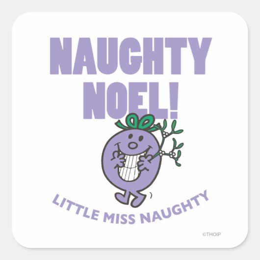 Stoute Noel! Vierkante Sticker (Voorkant)