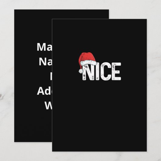 Stoute of Brave Bijpassende Kerst Grappig Ontwerp Feestdagenkaart (Voorkant / Achterkant)