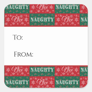 Stoute of Brave Lijst Kerst Cadeau Label