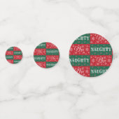 Stoute of Brave Lijst Kerstmis Confetti (Voorkanten)