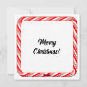 Stoute of Brave Plat Kerstkaart 5.25" x 5.25" (Achterkant)