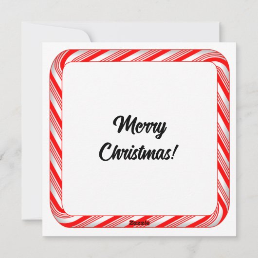 Stoute of Brave Plat Kerstkaart 5.25" x 5.25"  (Achterkant)