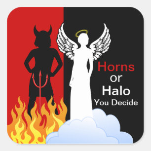 Stoute of leuke Angel Devil Stickers
