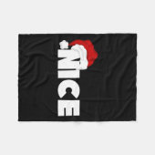 Stoute of leuke bijpassende kerst grappige kerstma fleece deken (Voorkant (Horizontaal))