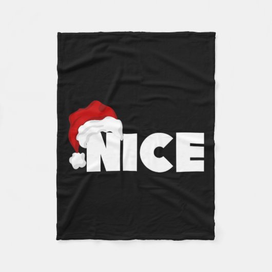 Stoute of leuke bijpassende kerst grappige kerstma fleece deken (Voorkant)