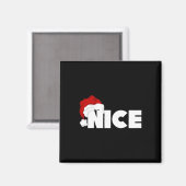 Stoute of leuke bijpassende kerst grappige kerstma magneet (Voorkant / Achterkant)