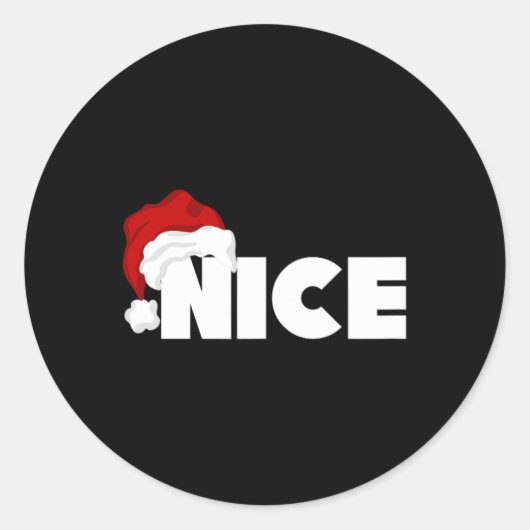 Stoute of leuke bijpassende kerst grappige kerstma ronde sticker (Voorkant)