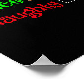 Stoute of leuke familie bijpassende kerst voor kin poster (Hoek)
