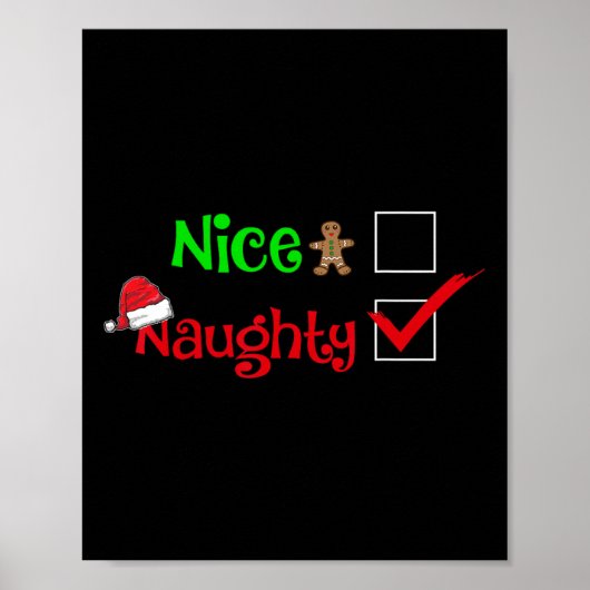 Stoute of leuke familie bijpassende kerst voor kin poster (Voorkant)