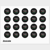 Stoute of leuke grappige beslissingen kerst Snoep  Ronde Sticker (Vel)