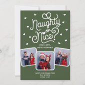 Stoute of Leuke Grappige Schattigee broer of zus F Feestdagenkaart (Voorkant)