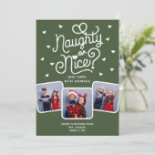 Stoute of Leuke Grappige Schattigee broer of zus F Feestdagenkaart (Staand voorkant)