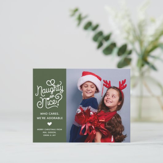 Stoute of leuke grappige Schattigee Kinder broer o Feestdagenkaart (Staand voorkant)