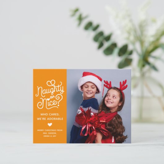 Stoute of leuke grappige Schattigee Kinder broer o Feestdagenkaart (Staand voorkant)