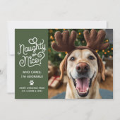 Stoute of Leuke Grappige Schattigee Pet Dog Cat Fo Feestdagenkaart (Voorkant)