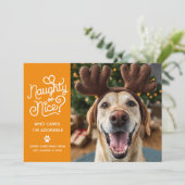 Stoute of Leuke Grappige Schattigee Pet Dog Cat Fo Feestdagenkaart (Staand voorkant)