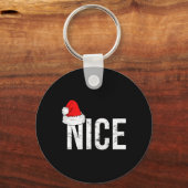 Stoute of leuke kerst bijpassende familie pyjama's sleutelhanger (Voorkant)