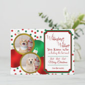 Stoute of leuke kerst flat vakantie Kaart (Staand voorkant)