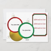 Stoute of leuke kerst flat vakantie Kaart (Achterkant)