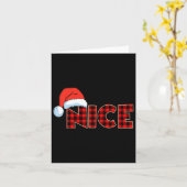 Stoute of leuke kerst paar Buffalo Red Plaid Kaart (Gele Bloem)