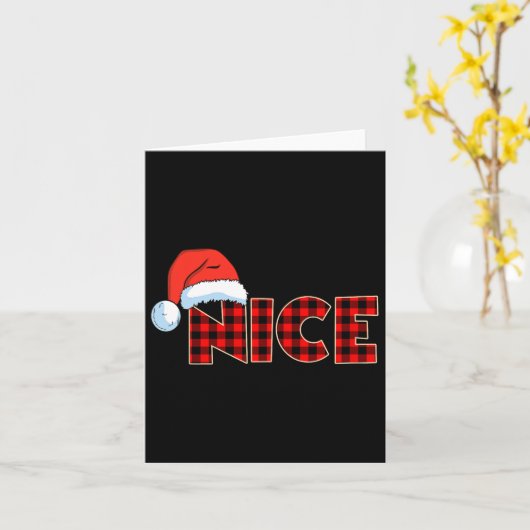 Stoute of leuke kerst paar Buffalo Red Plaid Kaart (Gele Bloem)