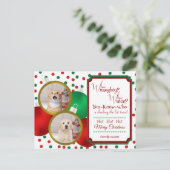 Stoute of leuke kerstkaart feestdagenkaart (Staand voorkant)