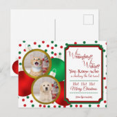 Stoute of leuke kerstkaart feestdagenkaart (Voorkant / Achterkant)