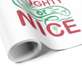 Stoute of leuke kerstkikkers met Santa Design Cadeaupapier (Rol Hoek)