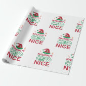 Stoute of leuke kerstkikkers met Santa Design Cadeaupapier (Uitgerold)