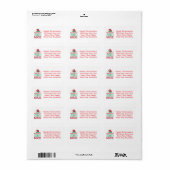 Stoute of leuke kerstkikkers met Santa Design Etiket (Full Sheet)
