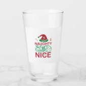 Stoute of leuke kerstkikkers met Santa Design Glas (Achterkant)