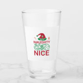 Stoute of leuke kerstkikkers met Santa Design Glas (Voorkant)