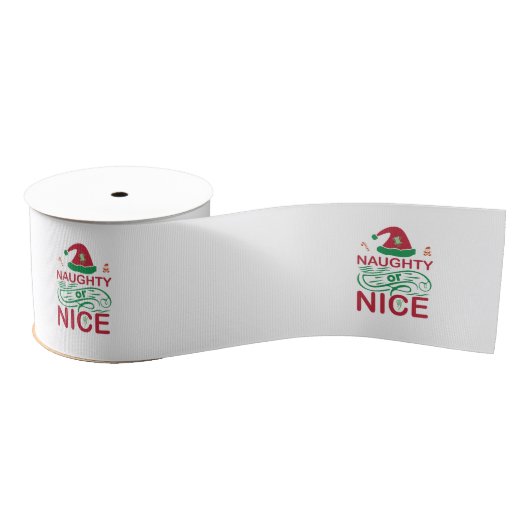 Stoute of leuke kerstkikkers met Santa Design Grosgrain Lint (Spoel)