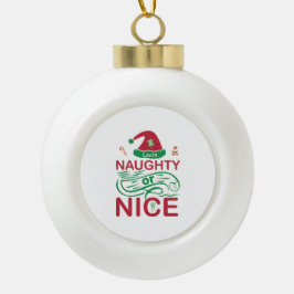 Stoute of leuke kerstkikkers met Santa Design Keramische Bal Ornament