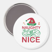 Stoute of leuke kerstkikkers met Santa Design Magneet (Voorkant / Achterkant)