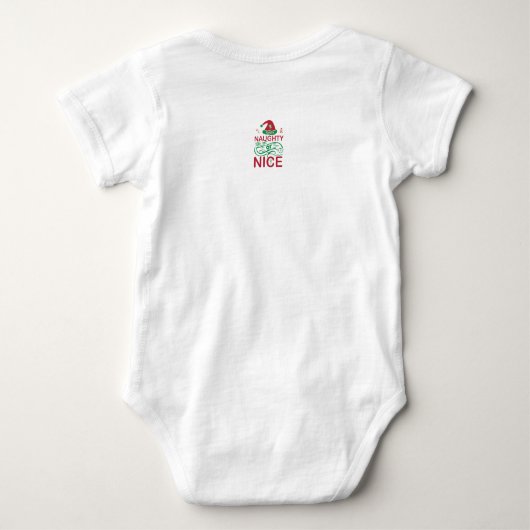 Stoute of leuke kerstkikkers met Santa Design Romper (Achterkant)