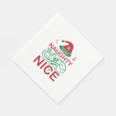 Stoute of leuke kerstkikkers met Santa Design Servet (Hoek)