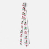 Stoute of leuke kerstkikkers met Santa Design Stropdas (Achterkant)