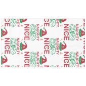 Stoute of leuke kerstkikkers met Santa Design Tafelkleed (Voorkant (Horizontaal))