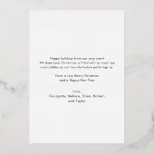 Stoute of leuke Schattigee Pet Dog Custom Christma Folie Feestdagenkaart (Achterkant)