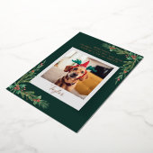 Stoute of leuke Schattigee Pet Dog Custom Christma Folie Feestdagenkaart (Gedraaid)