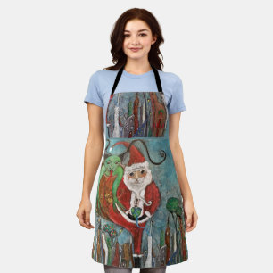 Stoute of Lieve Sint en Krampus Kunst Schort